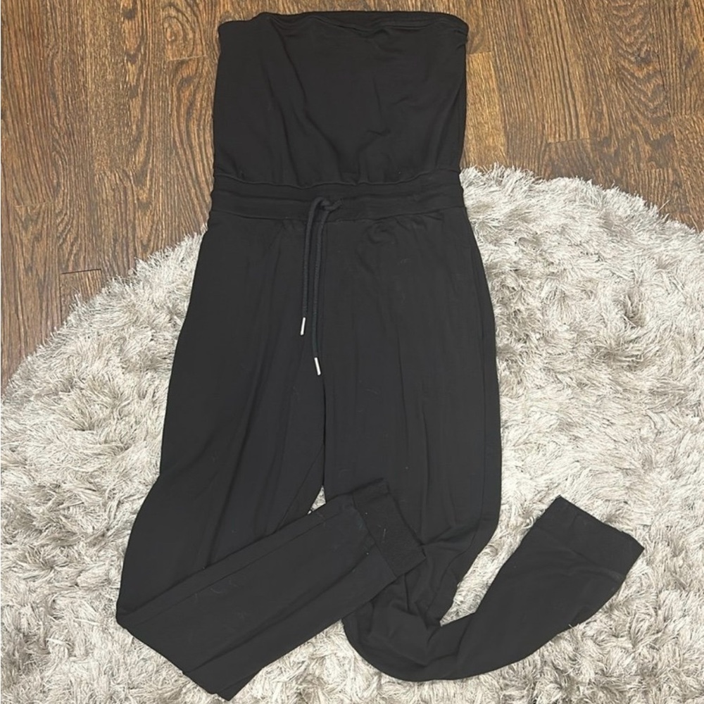 L*Space Black Jumpsuit strapless